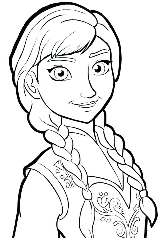 580x832 Disney Princess Coloring Pages Frozen Anna Princess Coloring Pages