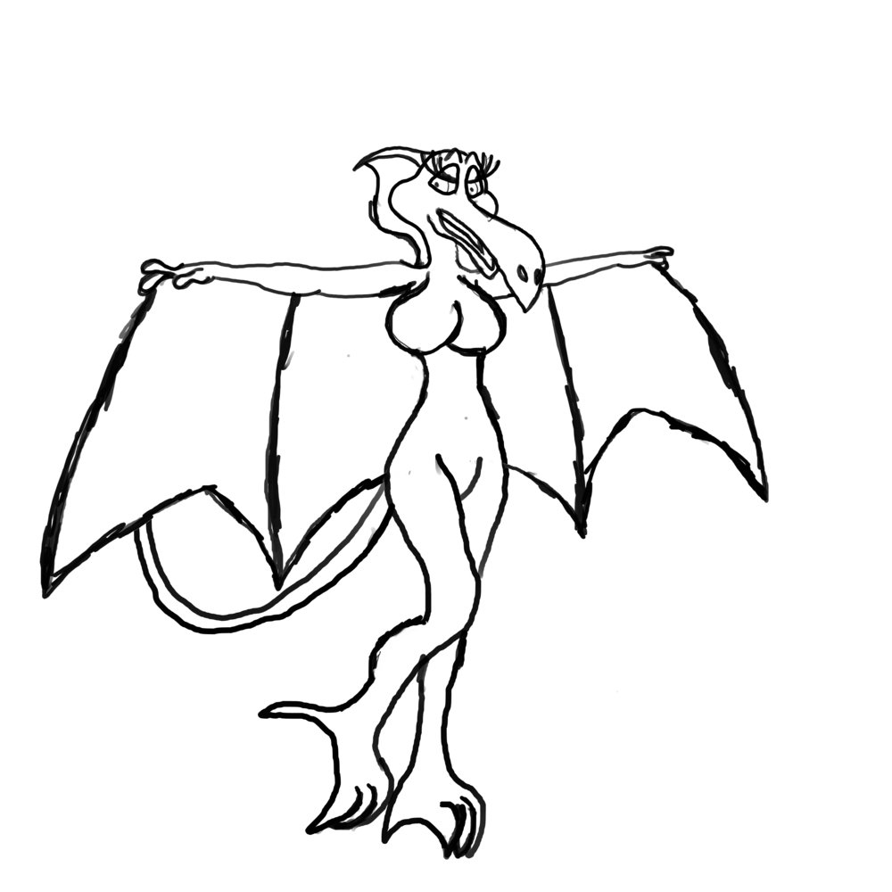 1000x1000 pterodactyl drawing elsa for free download