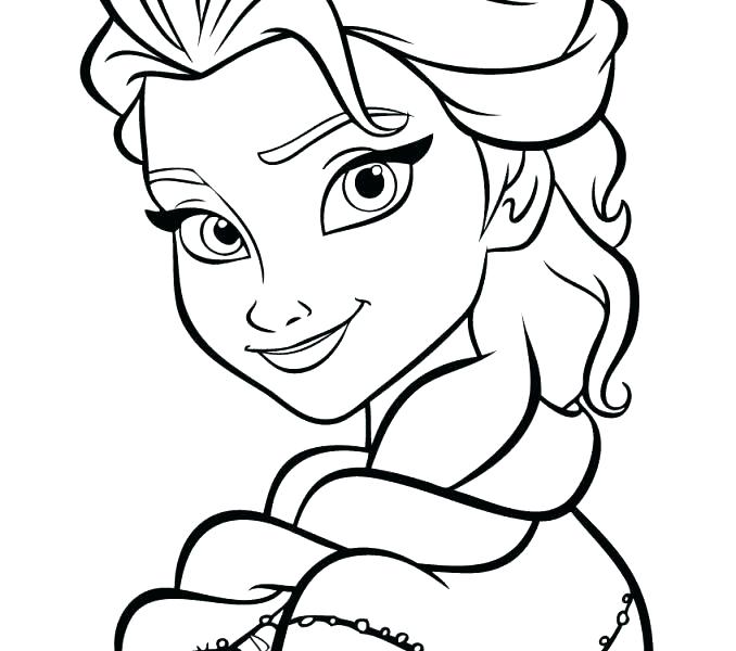 678x600 Frozen Coloring Pages Elsa Face