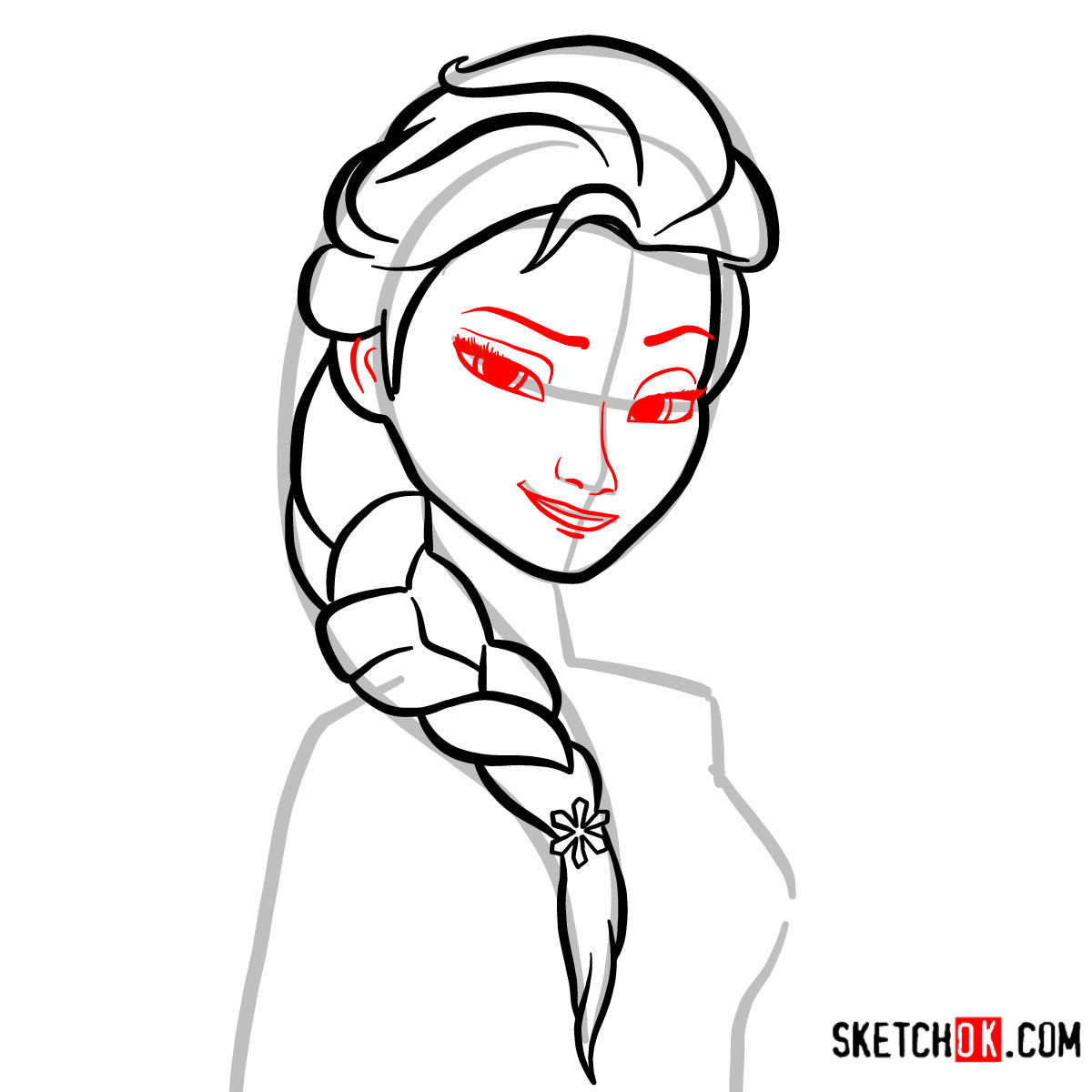 1200x1200 How To Draw Princess Elsa's Portrait Frozen