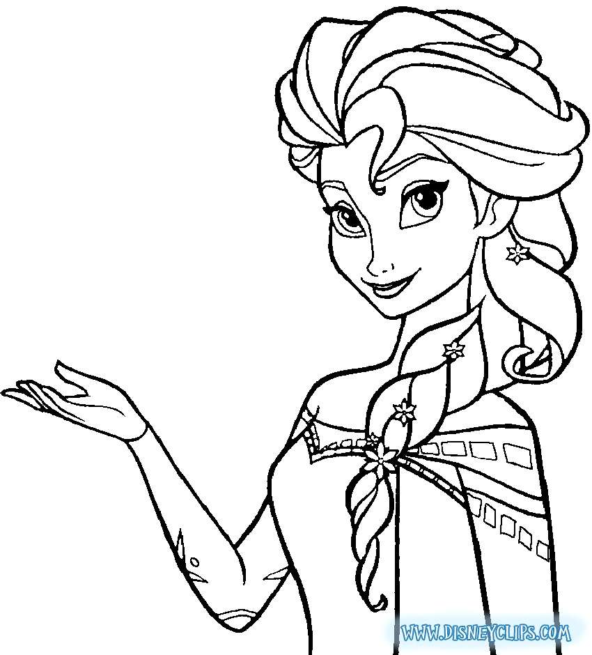850x940 Coloring Pages Free Coloring Book Pages Birthday Elsa Image