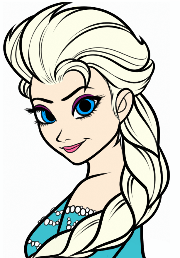 614x881 Anna From Frozen Coloring Pages Elsa From Disney's Frozen