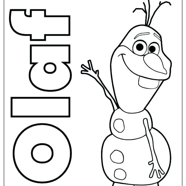 600x600 Frozen Coloring Pages For Kids