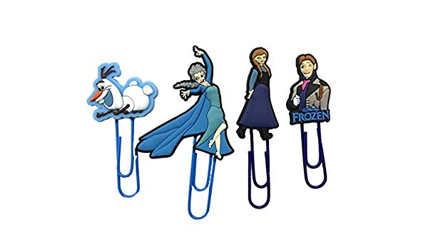 600x350 Frozen Elsa Bookmark Paper Clip Style