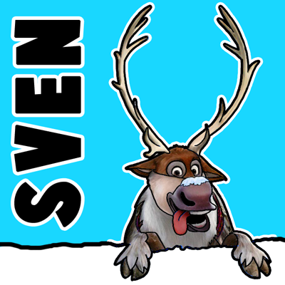 400x400 how to draw sven the reindeer from frozen step