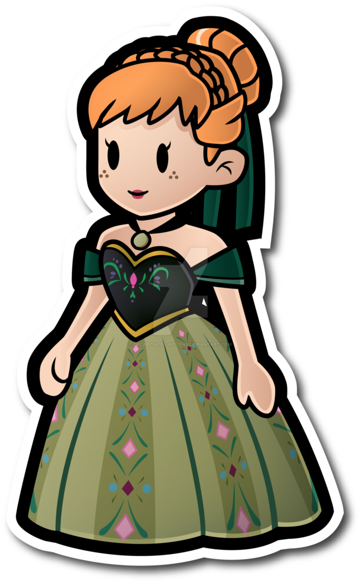 703x1135 Paper Mario Disney Anna
