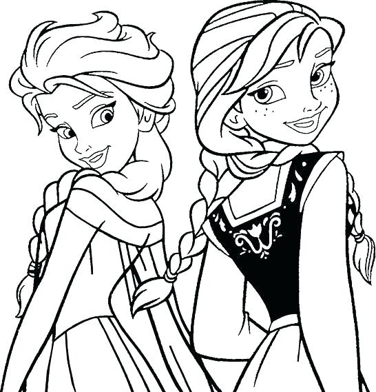 546x569 Frozen Coloring Pages Elsa