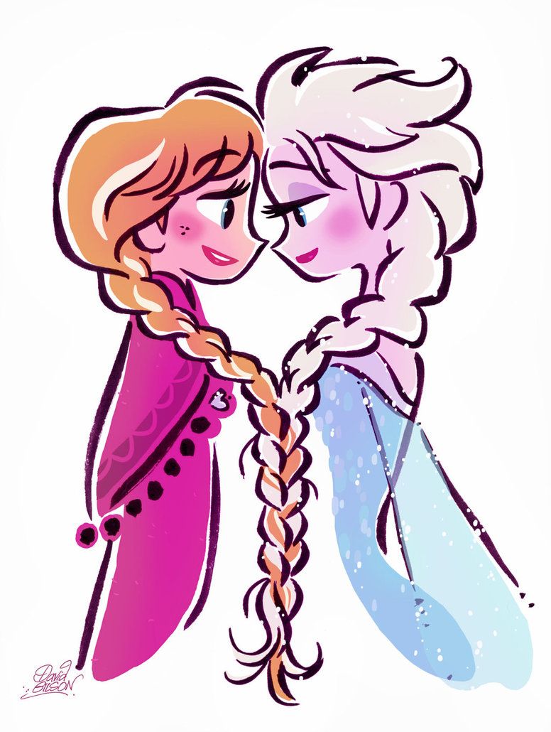 776x1030 Anna And Elsa Braided And Tangled Sisters