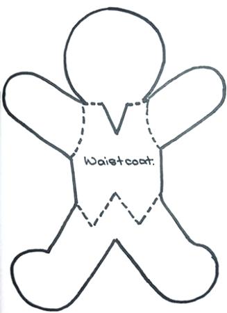 327x450 Coloring Pages Gingerbread Man Outline Coloring