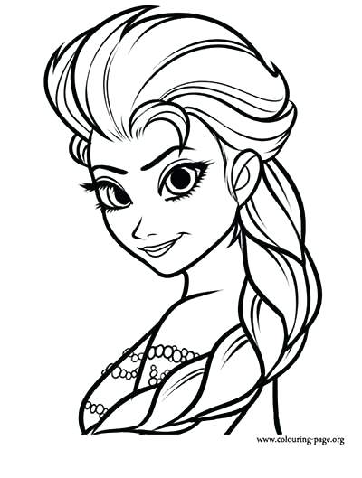 400x529 On Elsa Frozen Coloring Pages Online