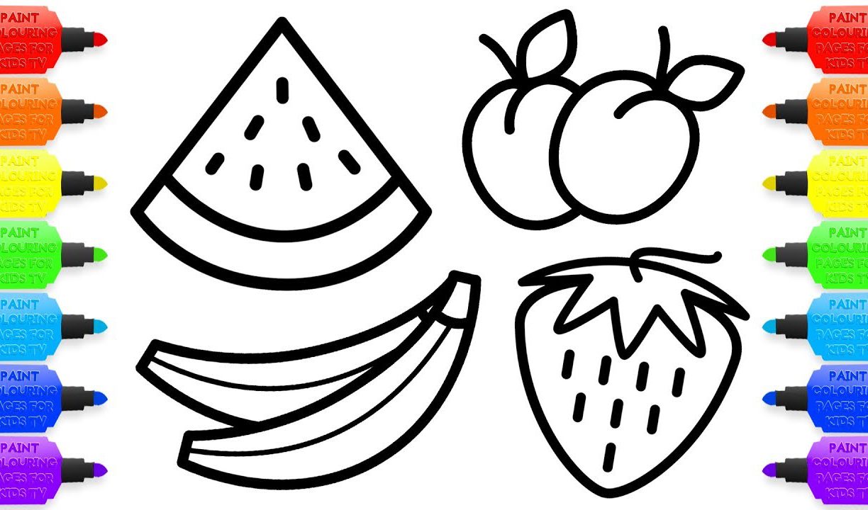 1224x720 Free Printable Coloring Pages Fruit Bowl Fordults Fruits