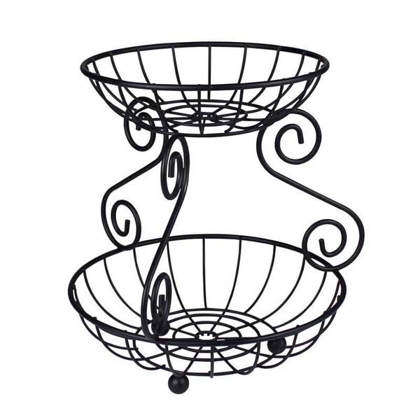 600x600 Scroll Tier Fruit Bowl