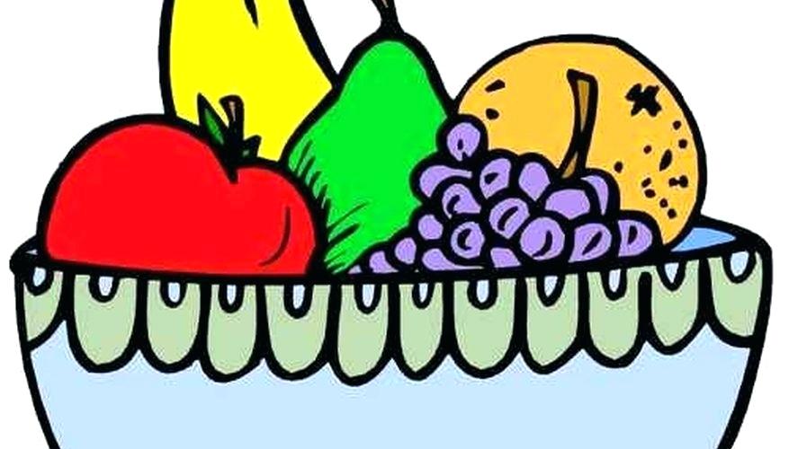 877x500 Drawing Of Fruit