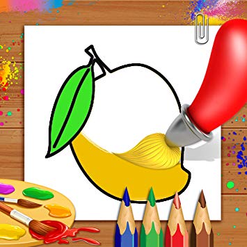 355x355 Fruits Coloring Book Drawing Book