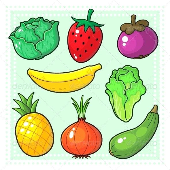 590x590 Drawing Pictures Of Fruits And Vegetables