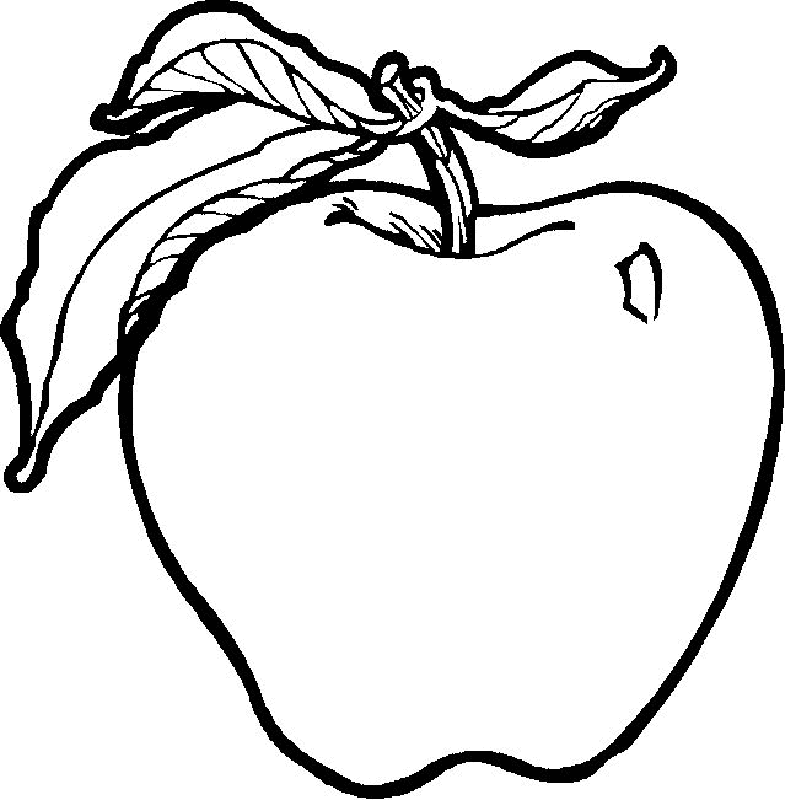 Fruits Drawing For Colouring