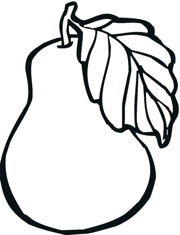 584x760 Apple For Coloring Fruit Outlines For Coloring Fruits Drawing