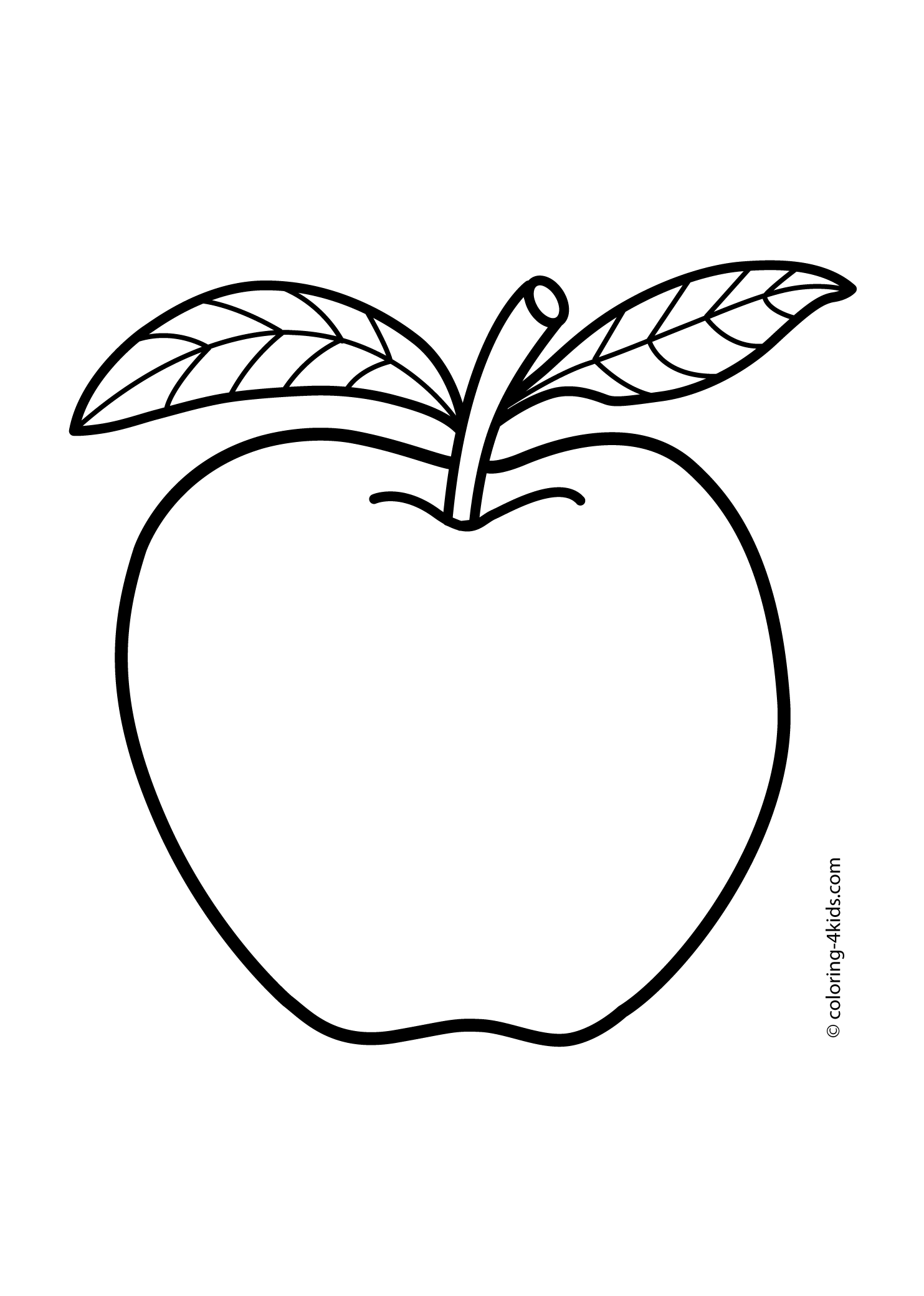 1483x2079 Apple Coloring Pages For Kids