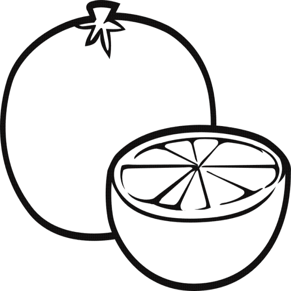 600x600 Line Drawings Of Fruit Coloring Book Fruit Drawing Child Clip Art