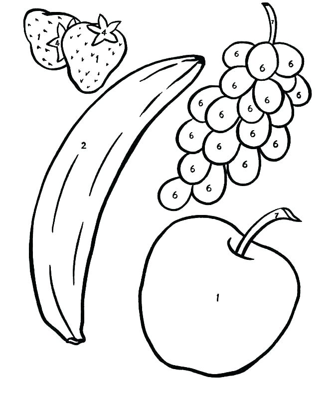 670x820 Coloring Pages Of Fruits