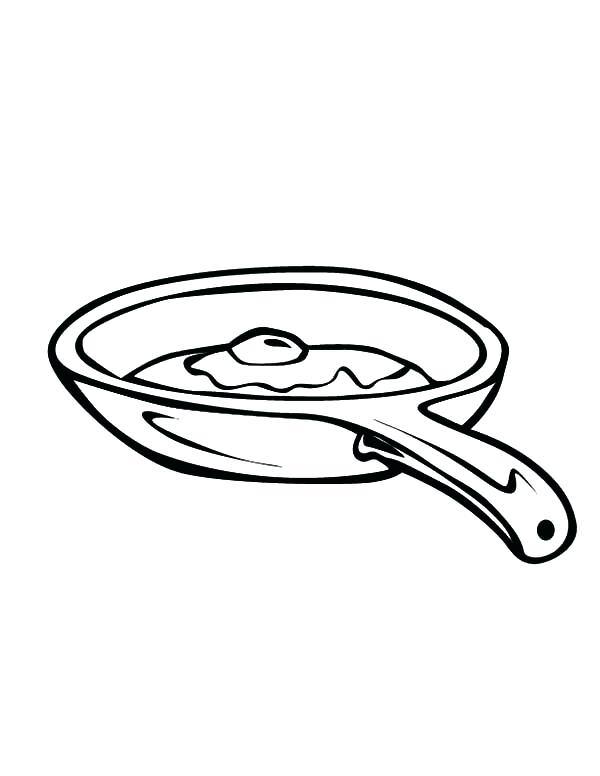 600x776 Frying Pan Coloring Pages