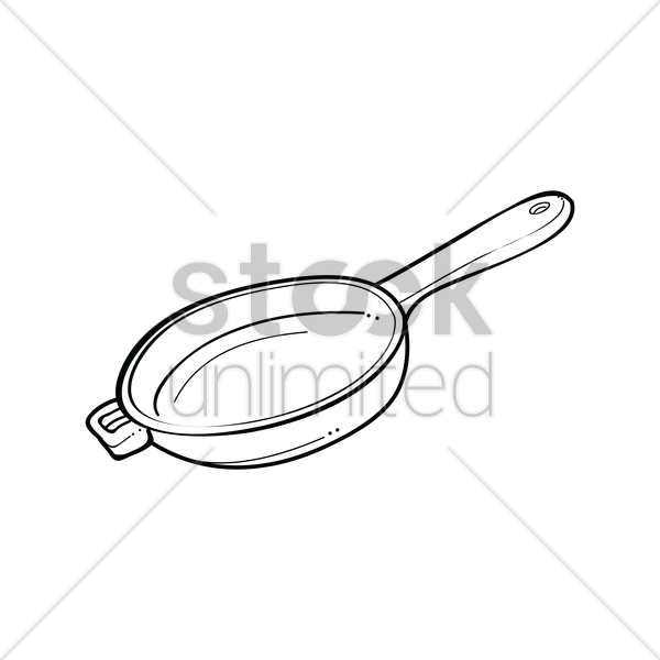 600x600 Frying Pan Vector Image