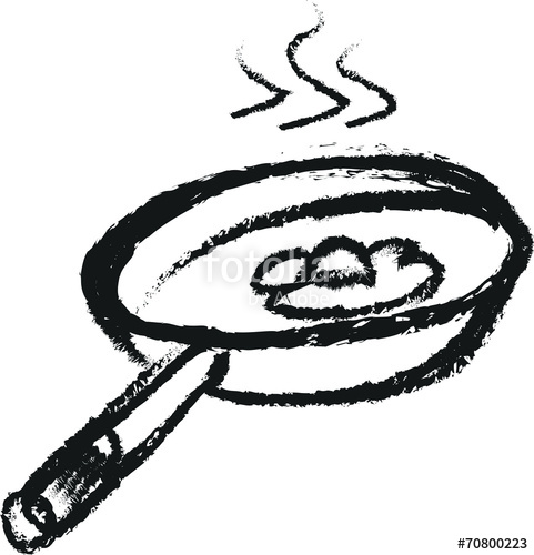 481x500 Doodle Frying Pan And Egg Stock Photo And Royalty Free Images