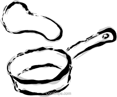 480x397 Frying Pan Flipping Pancakes Royalty Free Vector Clip Art