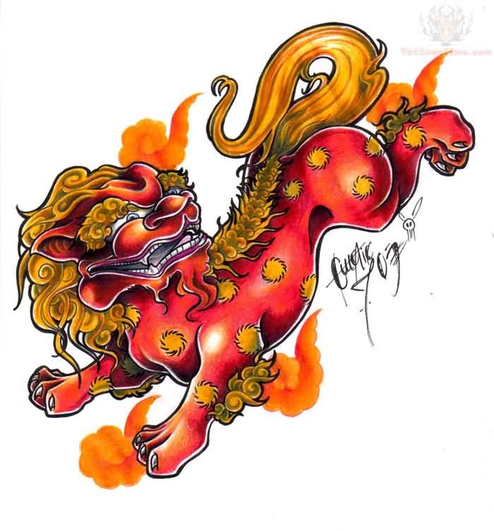 700x752 Best Foo Dog Tattoo Designs