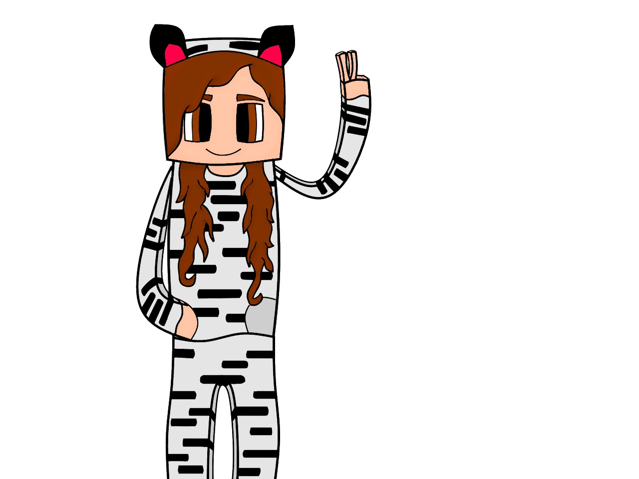 1280x960 Full Body Minecraft Drawing