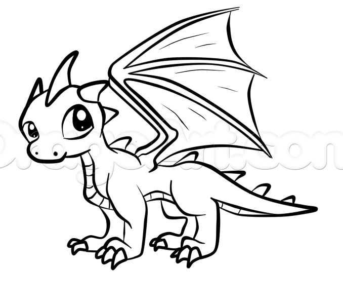 Full Dragon Drawing | Free download on ClipArtMag