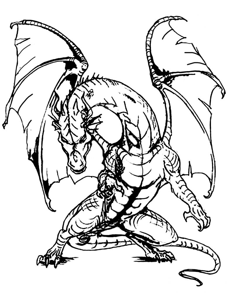 Full Dragon Drawing | Free download on ClipArtMag