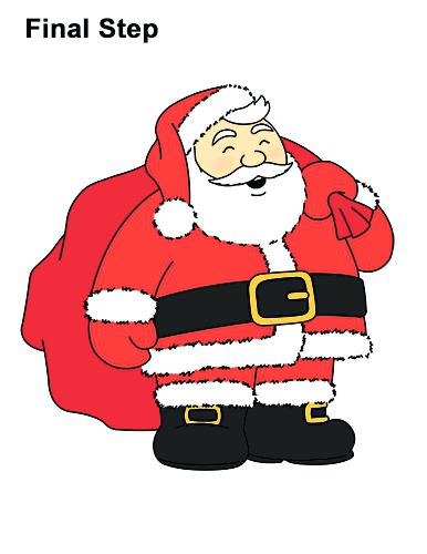 386x500 Santa Claus Drawing How To Draw Full Body Images For Only Face