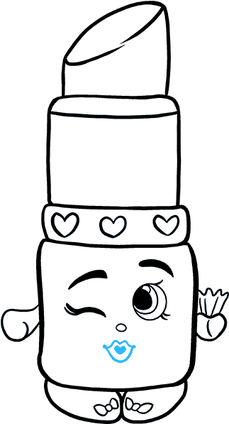 323x597 Hd How To Draw Lippy Lips From Shopkins