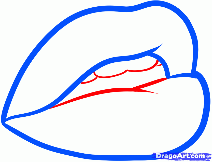 832x636 draw a glitter tattoo, glitter lips, step