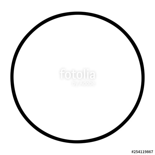 500x500 Line Drawing Doodle Of A Full Moon Stock Image And Royalty Free