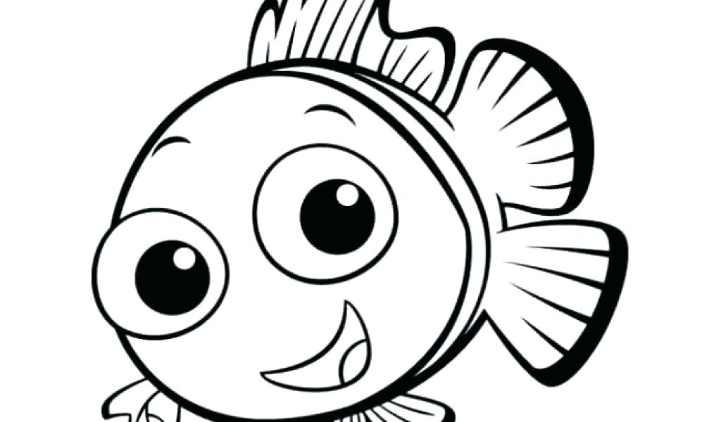 1024x600 Easy Drawing Of A Fish Full Size Of Flying Fish Coloring Pages