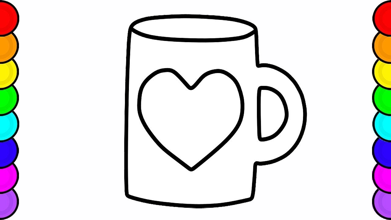 1280x720 Fun Indoor Activities Shapes Mug Drawing And Coloring For Kids