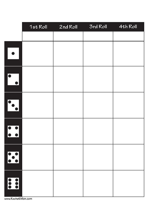 576x792 Template For Kids Art Dice Game Super Fun To Have The Kids Add As