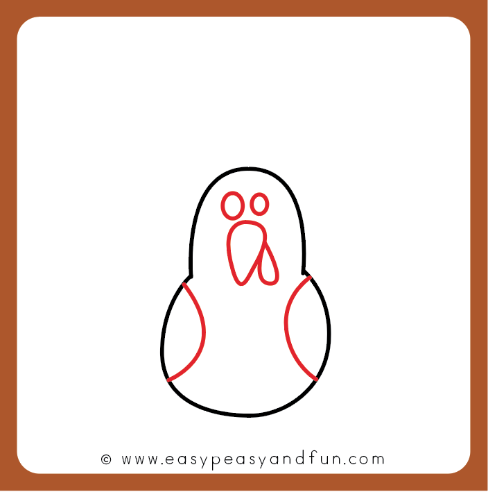 704x709 How To Draw A Turkey