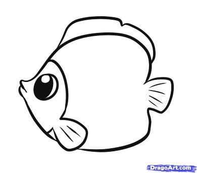 390x342 Drawing How To Draw Fish Draw Fun Easy To Draw Ideas Drawing
