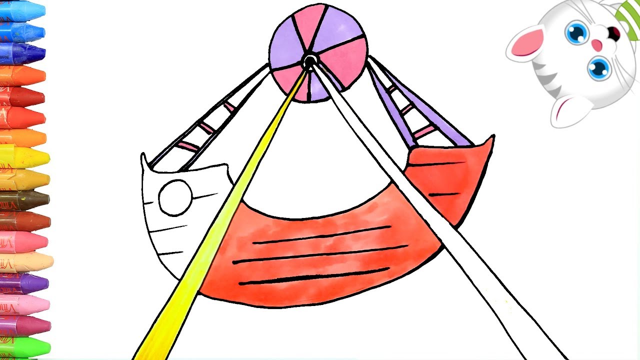 1280x720 drawing funfair vehicle coloring for toddlers and drawing