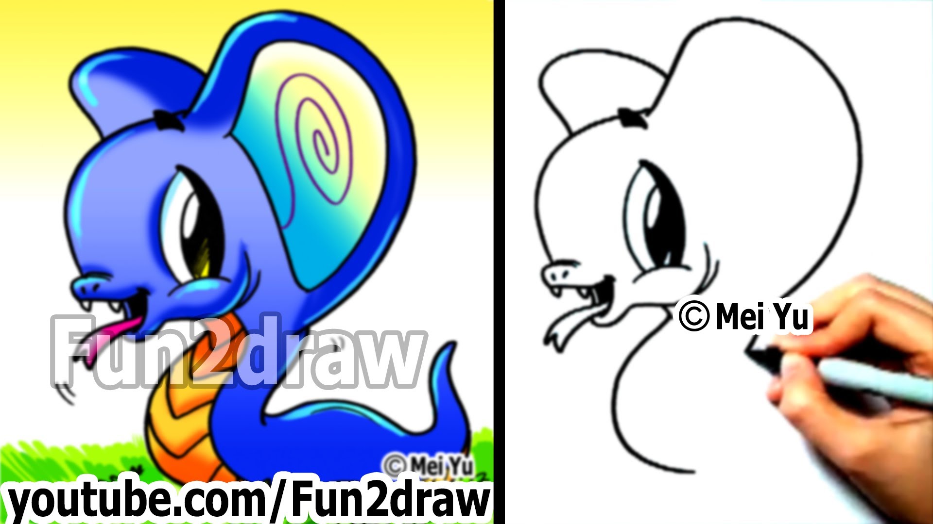 1920x1080 To Draw A Cartoon Snake