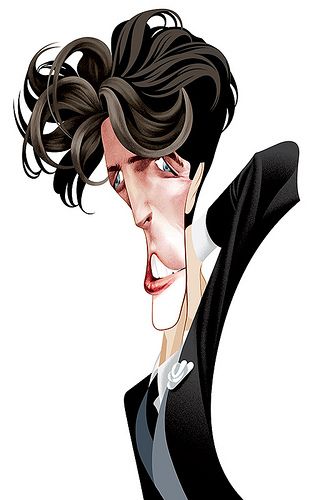 310x500 Hugh Grant In Four Weddings And A Funeral In Caricatures