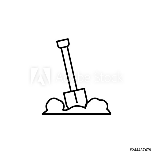 500x500 Funeral, Dig Icon Element Of Death Icon For Mobile Concept