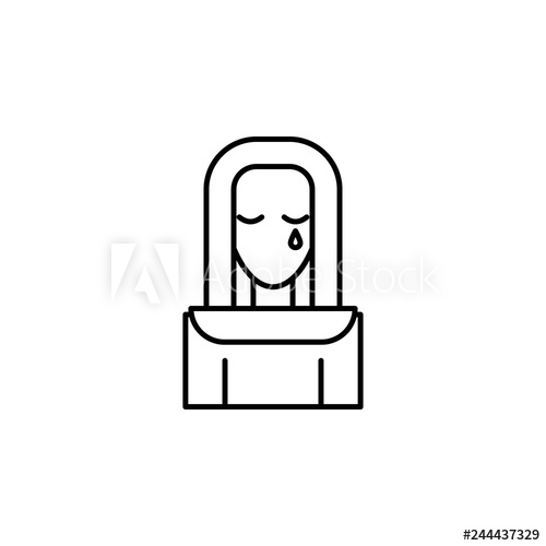 500x500 Funeral, Nun Icon Element Of Death Icon For Mobile Concept