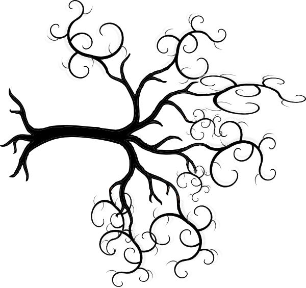 600x565 Funky Tree Silhouette Silhouettemagic Tree Outline, Tree