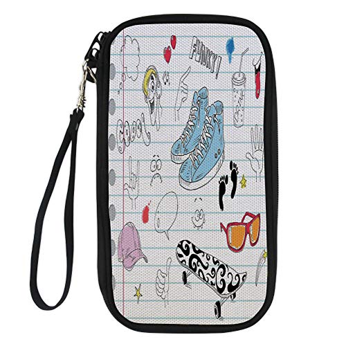 500x500 iprint doodle,notebook design with a variety drawings funky