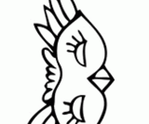 300x250 Funny Bird Mask
