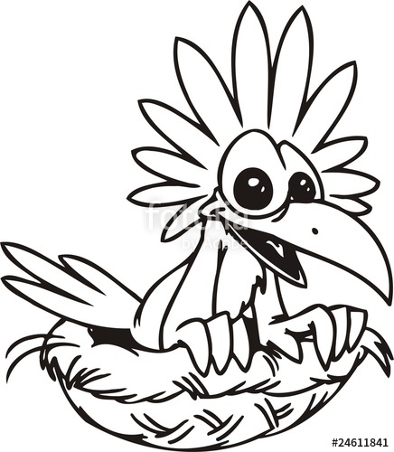 436x500 Funny Bird In The Nest Funny Birds Stock Image And Royalty Free